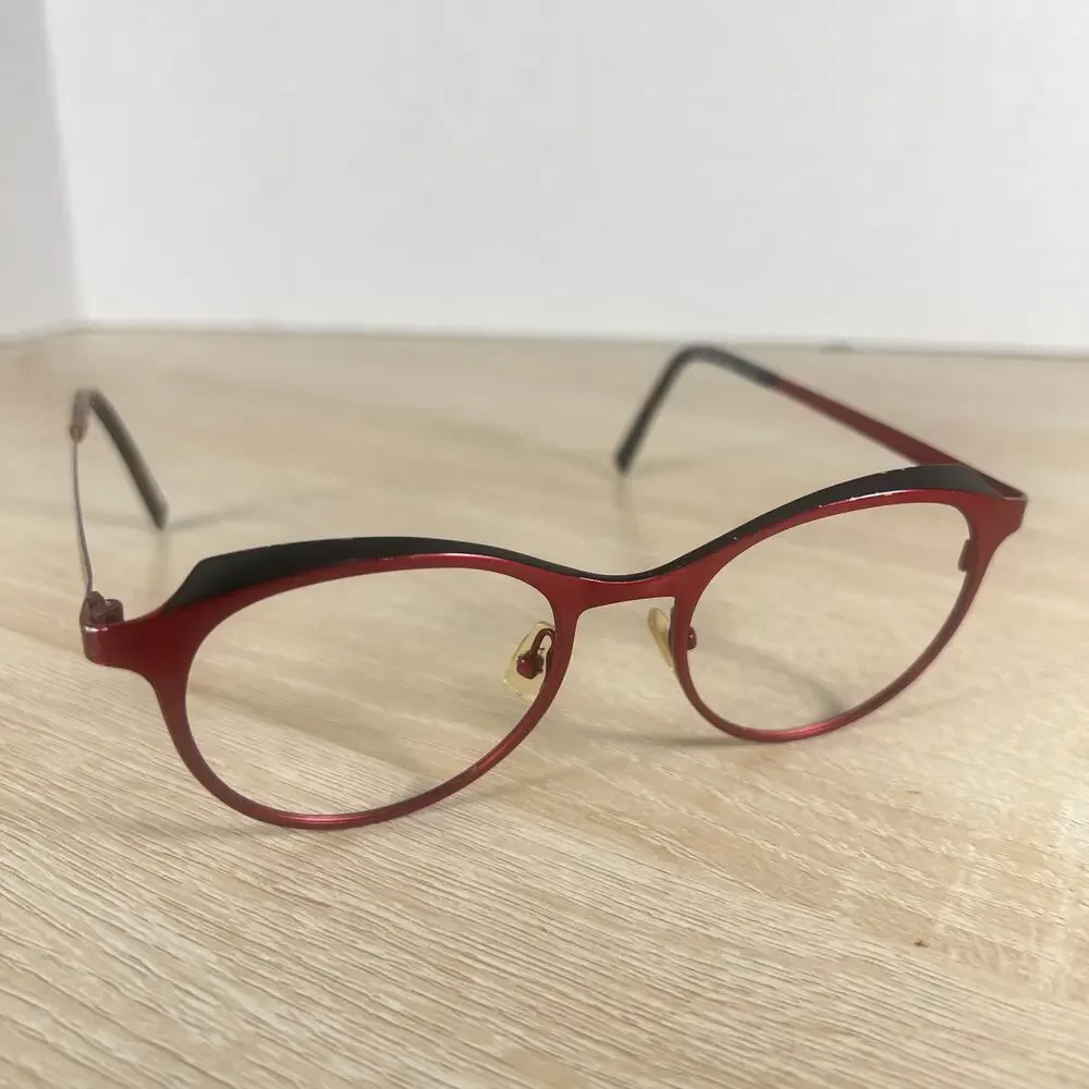 JF Rey JF2757 3000 Red Black Eyeglasses READ DESC 48-18-143 Frames Only